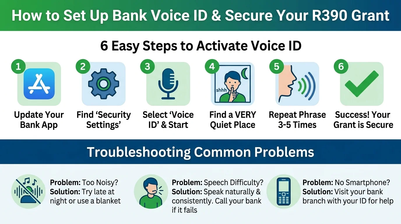 R390 Grant BLOCKER: Your 2026 Guide to FNB, Capitec & Standard Bank's New 'Voice ID' Security