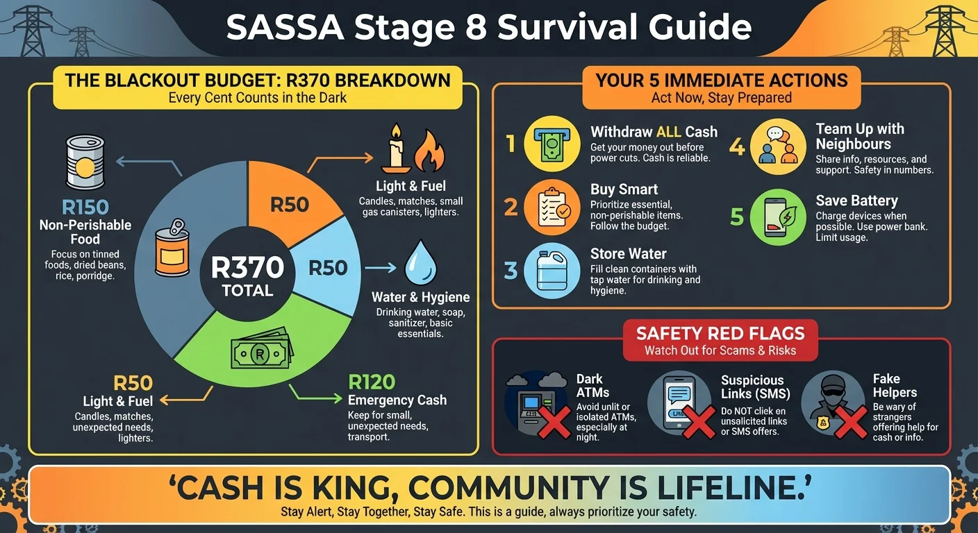 Stage 8 Blackout Crisis: Your SASSA R370 Grant is Useless If You Can't Spend It – The 2026 Survival Plan