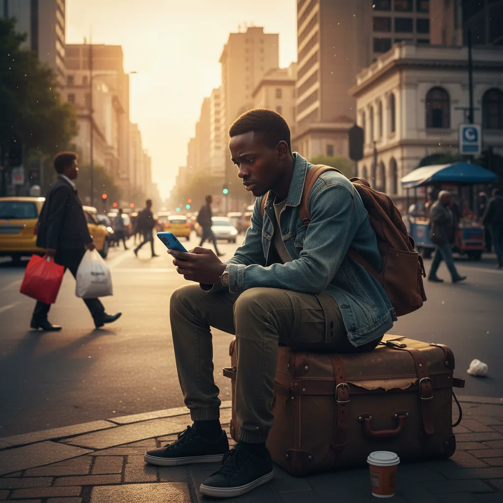 An infographic showing the 4 essential steps SASSA beneficiaries must take when moving to a new city in 2026 to avoid their R370 grant being suspended.